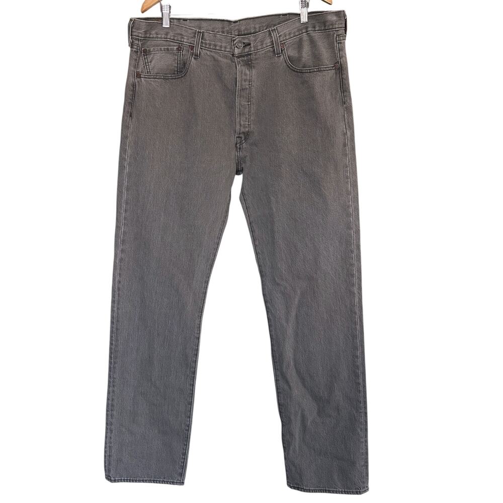 Levi’s 501 Original Fit Jeans Men's 38x34 Gray Button Fly Straight Leg